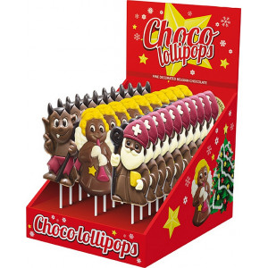 SEVERKA Čokoládové lízatko - zvieratká,vianočné 35g (9073)
