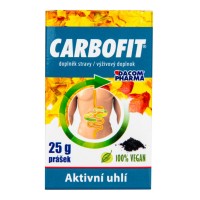 DACOM Carbofit aktívne rastlinné uhlie, 25 g