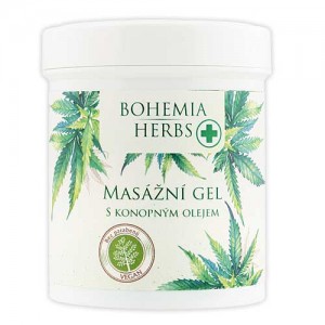 BOHEMIA Konopný masážný gél cannabis, 125ml (BC002335)