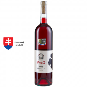 Pereg Rubinus rosé z čiernych ríbezlí značkové víno 0,75 l
