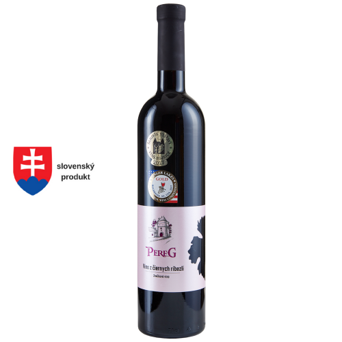 Pereg víno z čiernych ríbezlí (0,75l)