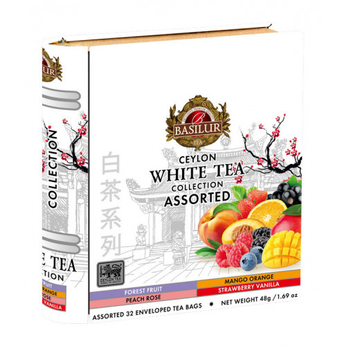 BASILUR White Tea Book Assorted plech 32x1,5g (7775)