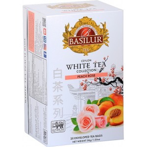 BASILUR White Tea Peach Rose 20x1,5g (4002)