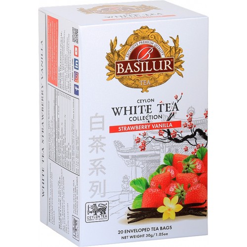 BASILUR White Tea Strawberry Vanilla 20x1,5g (4003)