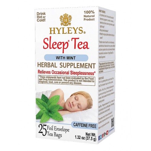 HYLEYS Sleep Tea Herbal Supplement Mint 25x1,5g (2374)