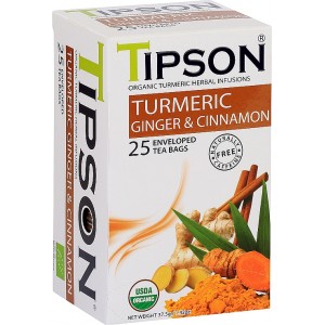 TIPSON BIO Turmeric & Ginger Cinnamon 25x1,5g (5018)