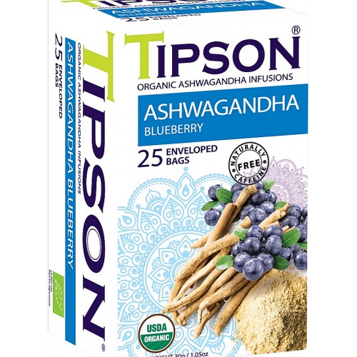 TIPSON BIO Ashwagandha Blueberry 25x1,2g (5086)