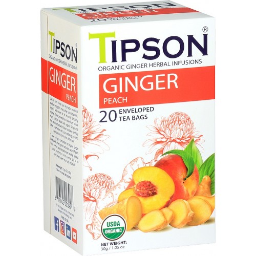 TIPSON BIO Ginger Peach 20x1,5g (5182)