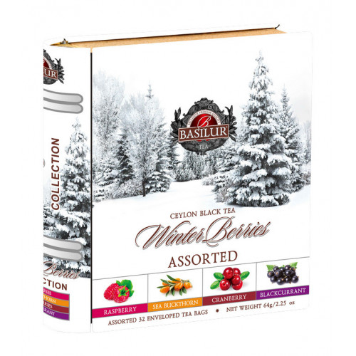 BASILUR Winter Berries Book Assorted plech 32x2g (7773)