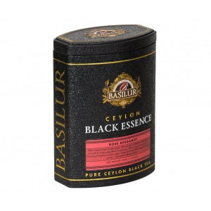 BASILUR Black Essence Rose Bergamot plech 100g (4522)