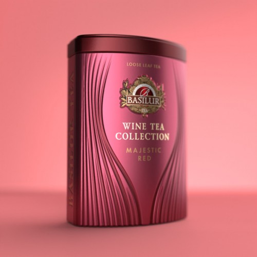 BASILUR Wine Tea Majestic Red plech 75g (4551)