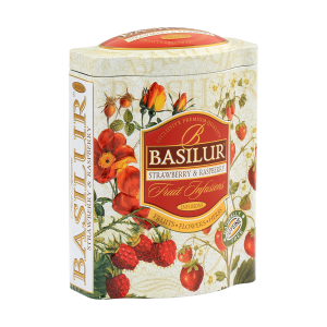 BASILUR Fruit Strawberry & Raspberry plech 100g (4600)