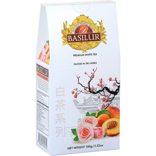 BASILUR White Tea Peach Rose 100g (4006)