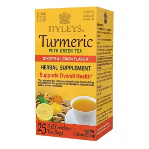 HYLEYS Turmeric with Green Tea, Ginger & Lemon 25x1,5g (2343)