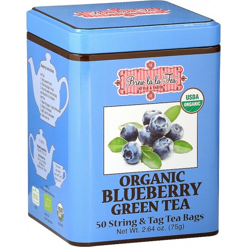 BREW LA LA TEA BIO Green Organic Blueberry 50x1,5g (2509)
