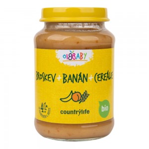 COUNTRY LIFE BIO Dojčenská výživa broskyňa, banán, cereálie 190g