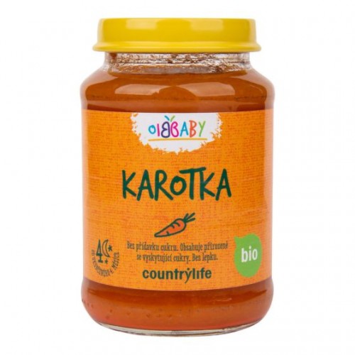COUNTRY LIFE BIO Dojčenská výživa mrkva 190 g