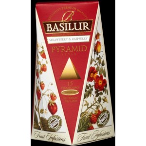 BASILUR Fruit Strawberry & Raspberry Pyramid 15x2g (4764)
