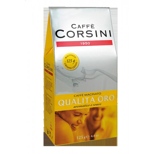 Káva Corsini Qualita' Oro, mletá, 125g (6360)