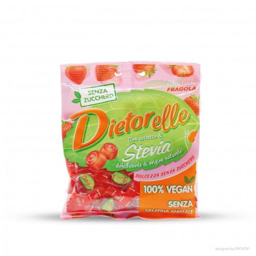 Dietorelle cukríky jahodové vegan 70g