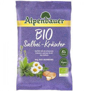 Alpenbauer BIO prírodné cukríky šalvia a bylinky 90g