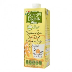 ALINOR BIO sójový nápoj vanilkový bezlepkový 1l