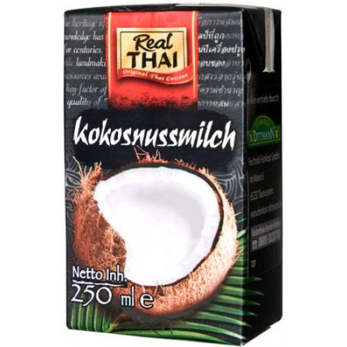 Real THAI mlieko kokosové extrakt 85%, 250ml