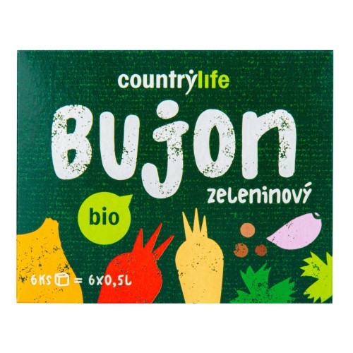 COUNTRY LIFE BIO Bujón zeleninový kocky 66 g