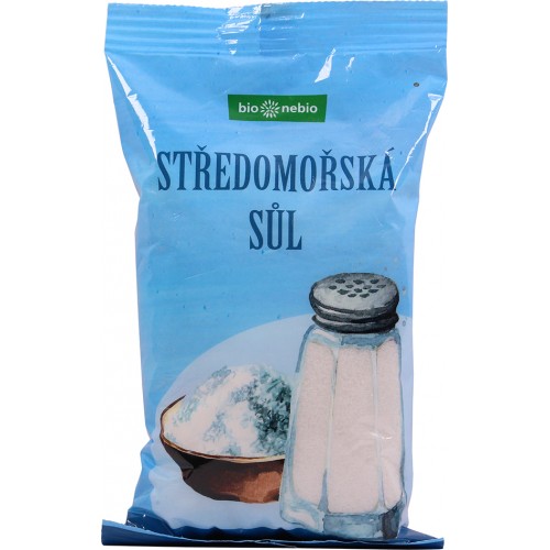 BIONEBIO soľ stredomorská nerafinovaná, 500g