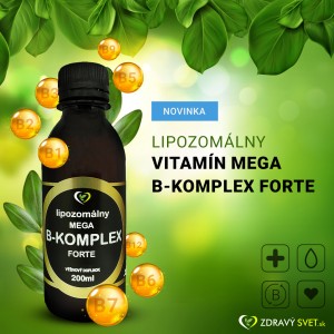 Lipozomálny vitamín mega B-komplex forte - zdravý svet, 200ml